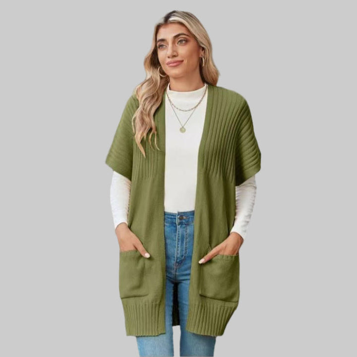 BREE™ - Letvægts Åben-Front Strik Cardigan