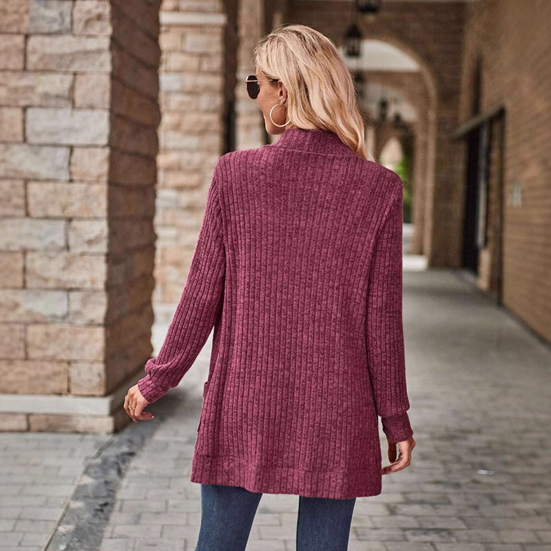LUCILLE™ - Komfortabel Letvægts Langærmet Åben Front Cardigan