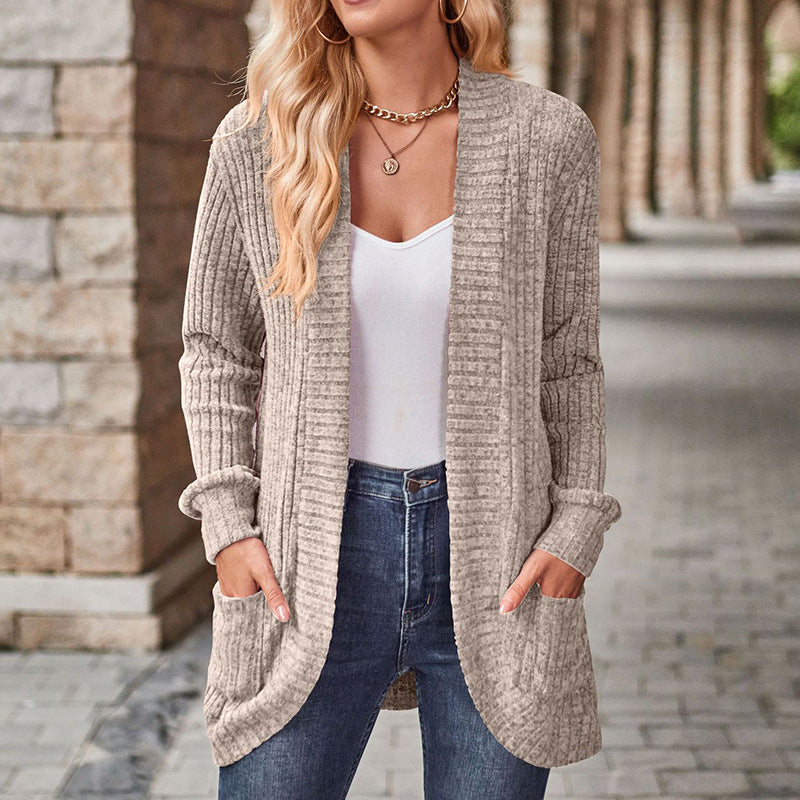 LUCILLE™ - Komfortabel Letvægts Langærmet Åben Front Cardigan