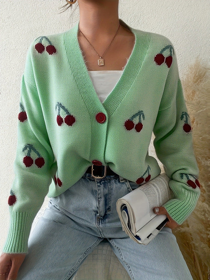 RAINA™ - Chic Knapfront Langærmet Cardigan