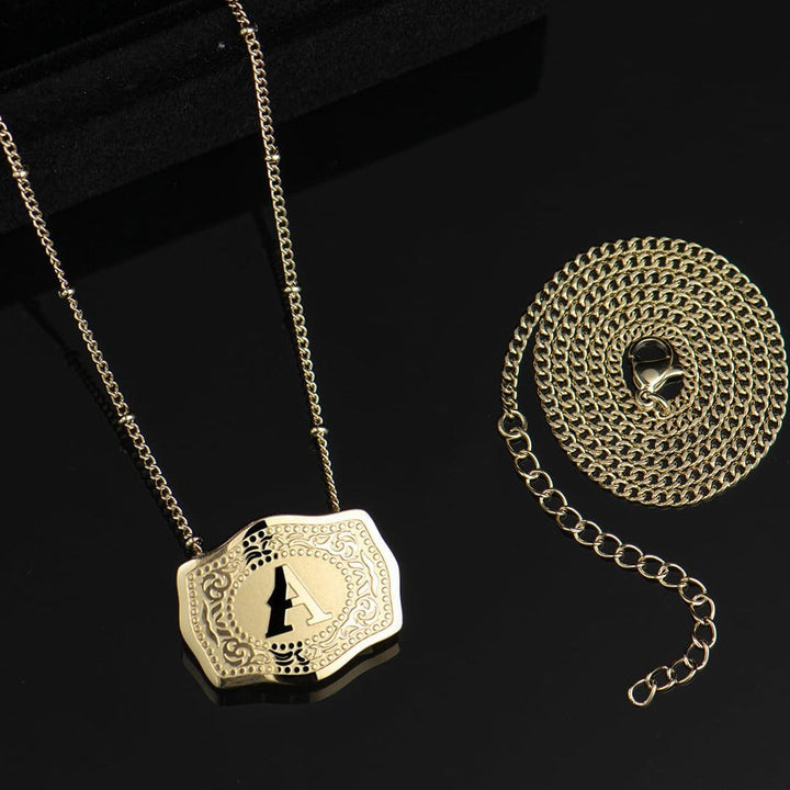 CINDY™ - Elegant Initial Bogstav Vedhæng Halskæde