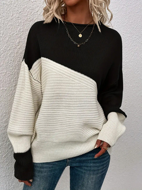 KARA™ - Casual Langærmet Rund Hals Sweater