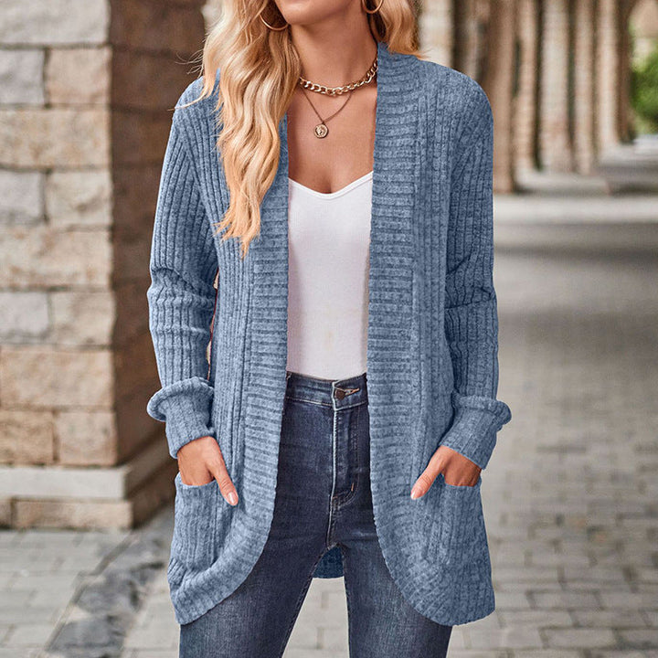 LUCILLE™ - Komfortabel Letvægts Langærmet Åben Front Cardigan