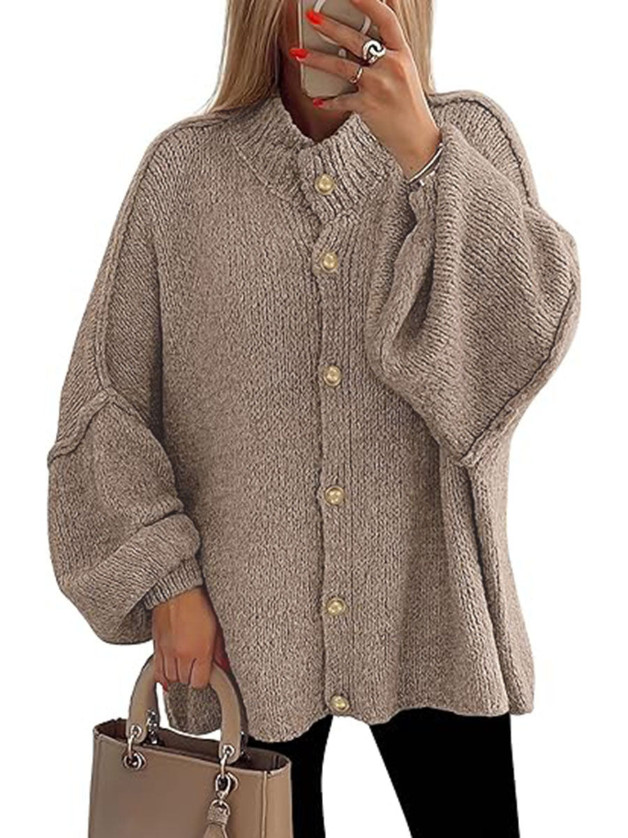 NOFIA™ - Cozy Button Down Langærmet Chunky Jakke