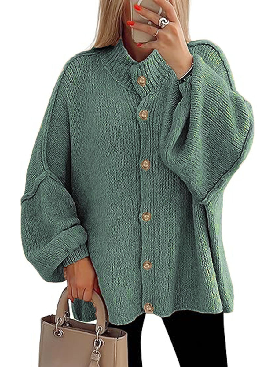 NOFIA™ - Cozy Button Down Langærmet Chunky Jakke
