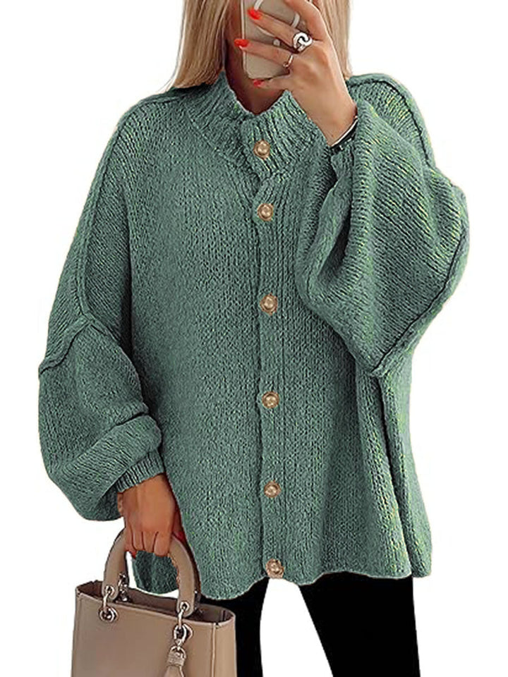 NOFIA™ - Cozy Button Down Langærmet Chunky Jakke