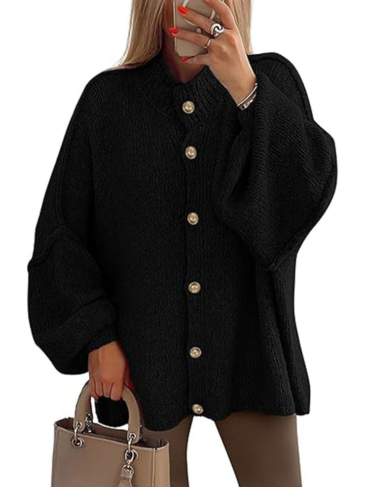 NOFIA™ - Cozy Button Down Langærmet Chunky Jakke
