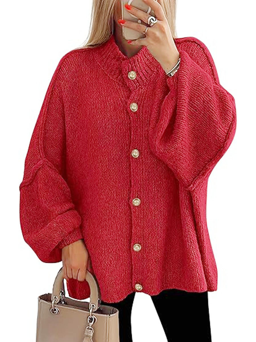 NOFIA™ - Cozy Button Down Langærmet Chunky Jakke