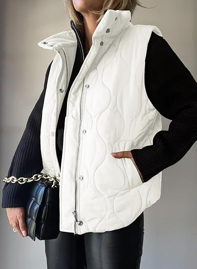 PAMMY™ - Klassisk Puffer Knap Zip Op Krave Vest