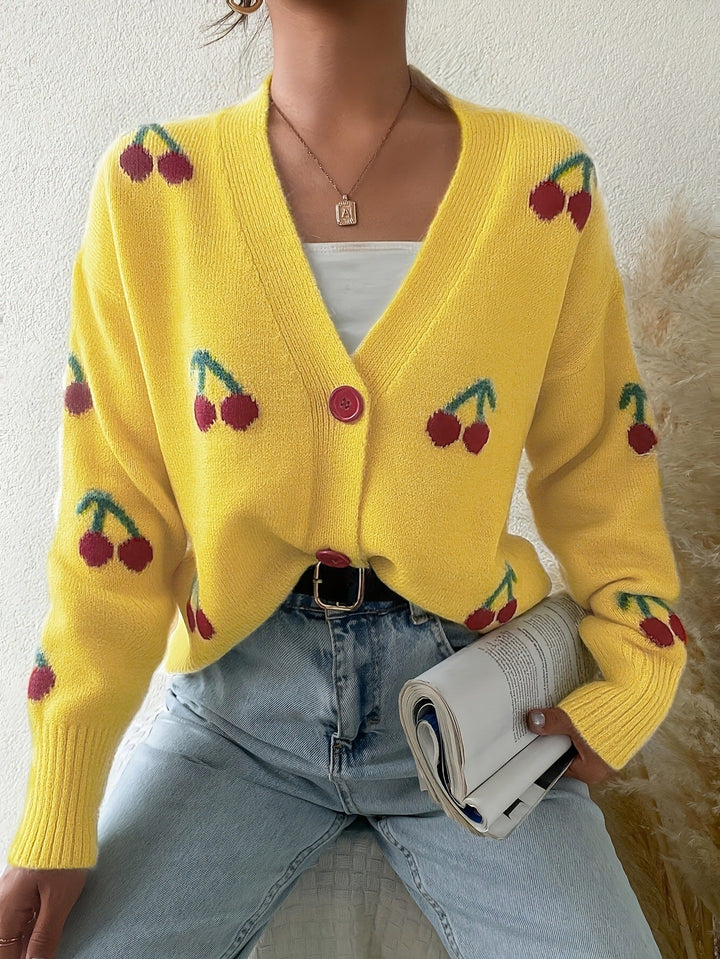 RAINA™ - Chic Knapfront Langærmet Cardigan