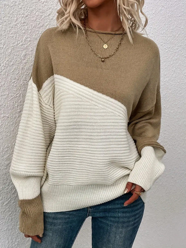 KARA™ - Casual Langærmet Rund Hals Sweater