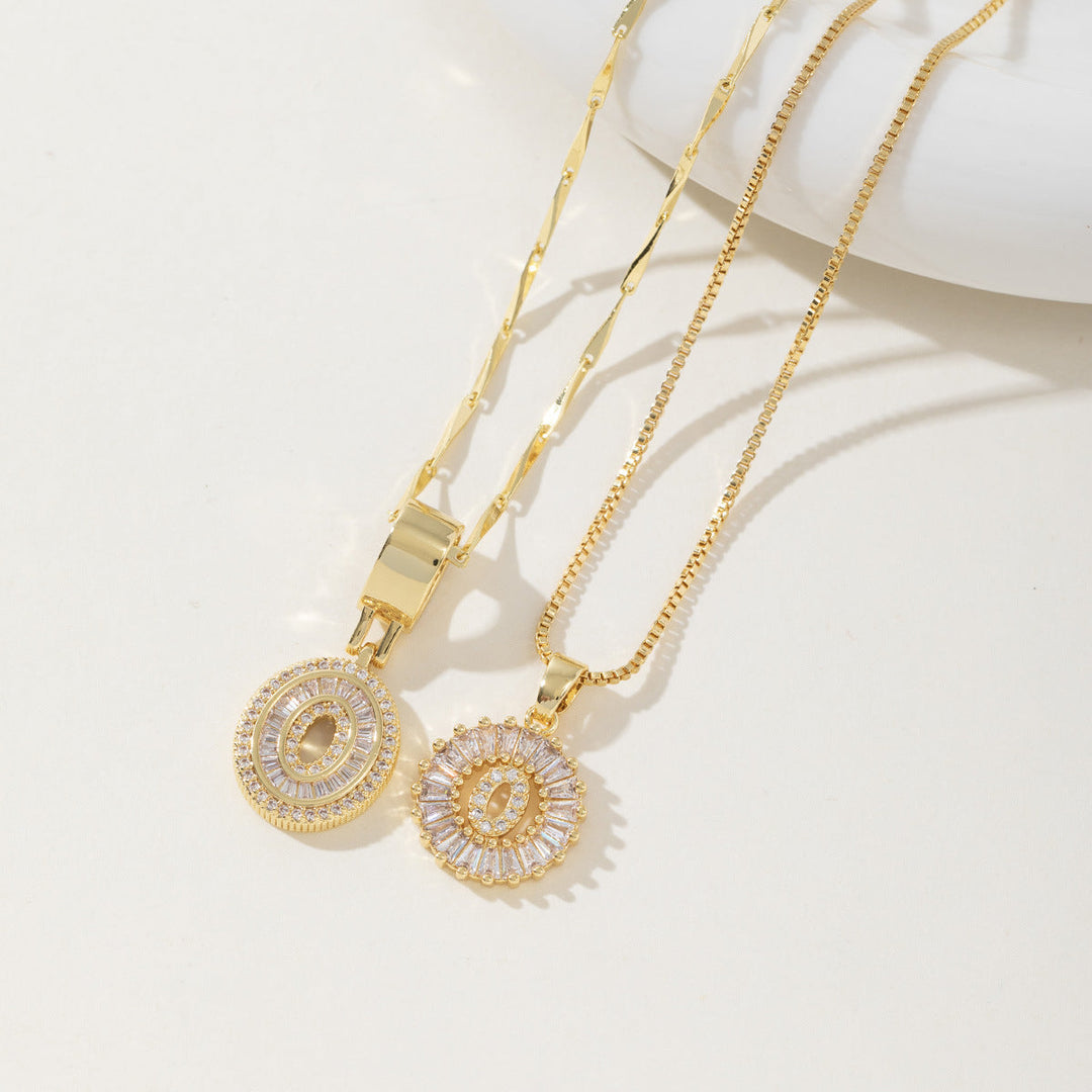 AISHA™ - Elegant 2-Pack Initialer Vedhæng Halskæder