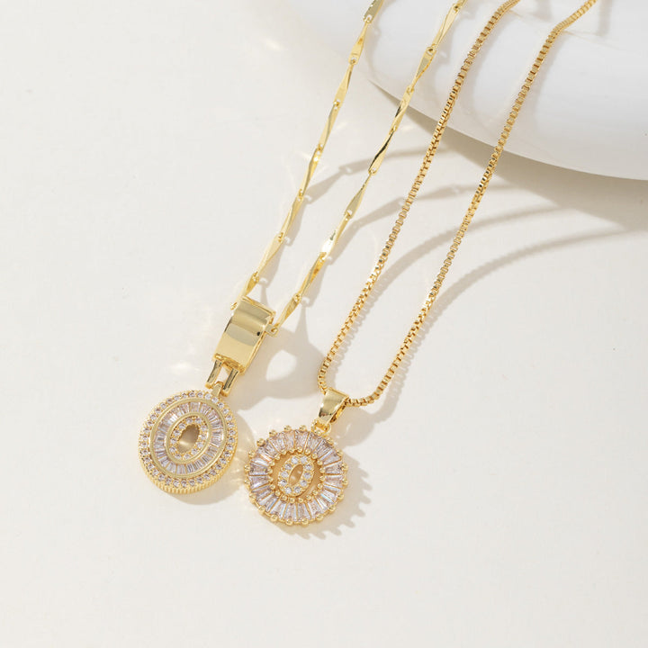 AISHA™ - Elegant 2-Pack Initialer Vedhæng Halskæder