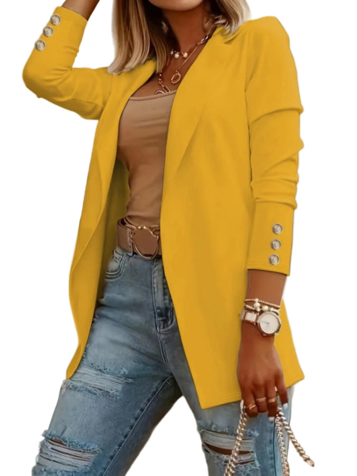 ODIN™ - Casual Langærmet Åben Front Blazer