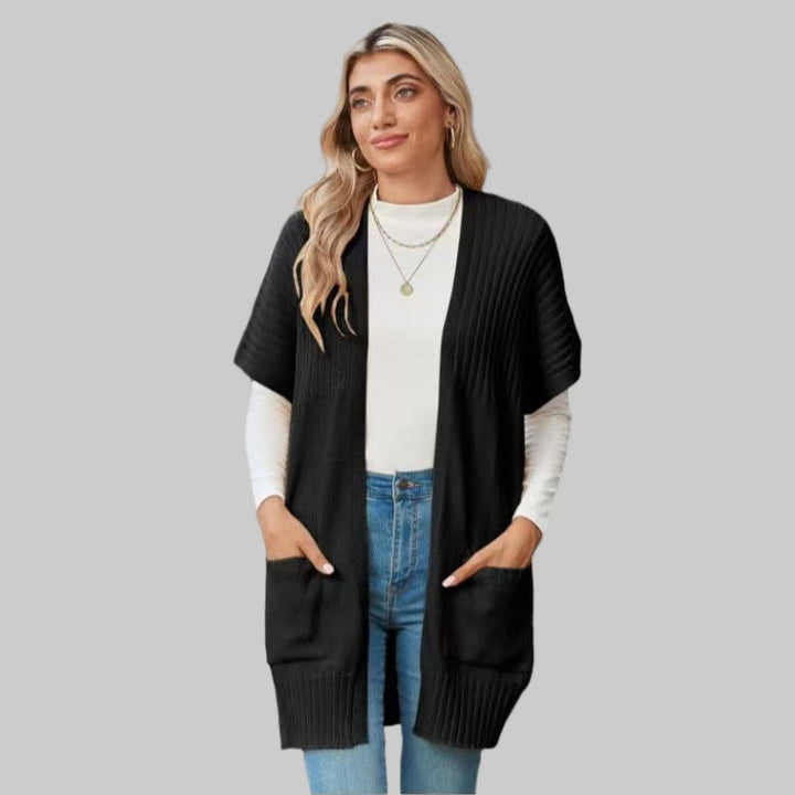 BREE™ - Letvægts Åben-Front Strik Cardigan