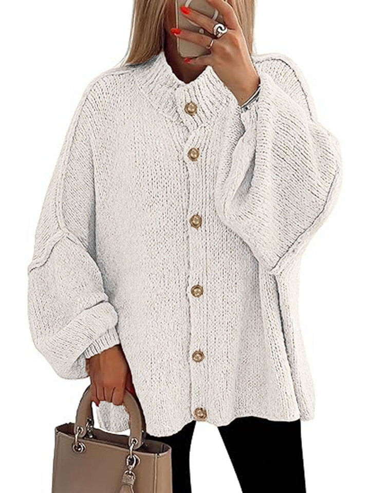 NOFIA™ - Cozy Button Down Langærmet Chunky Jakke