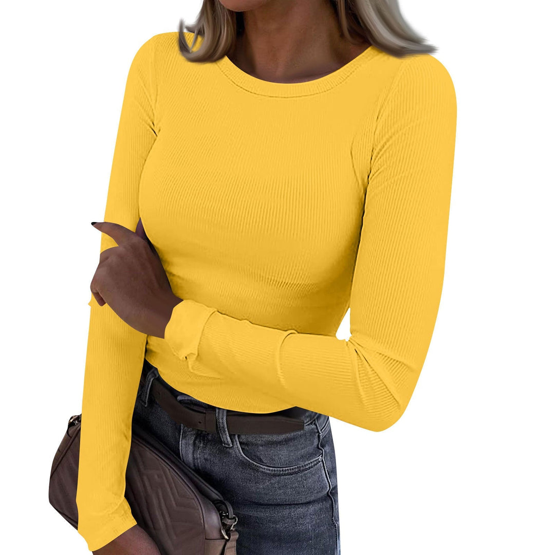 RESLEY™ - Casual Sommer Crewneck Rib Fit Top