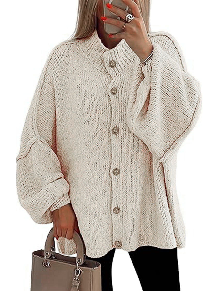 NOFIA™ - Cozy Button Down Langærmet Chunky Jakke