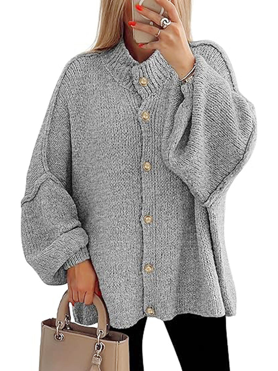 NOFIA™ - Cozy Button Down Langærmet Chunky Jakke