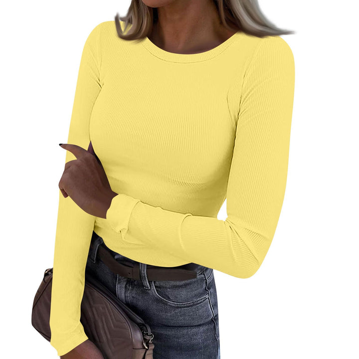 RESLEY™ - Casual Sommer Crewneck Rib Fit Top