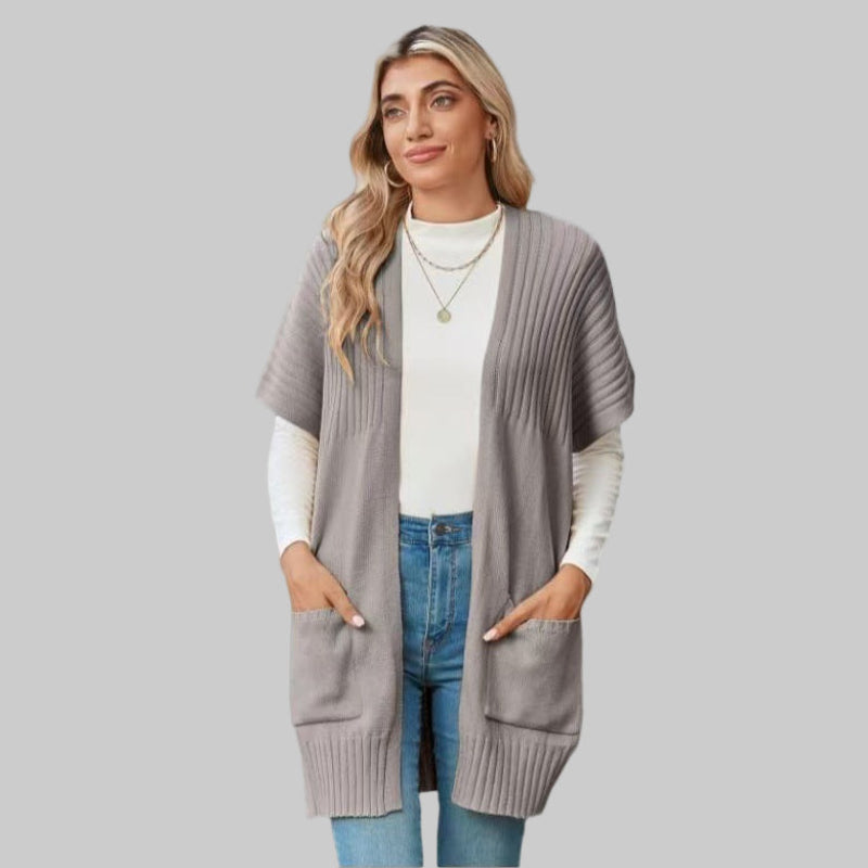 BREE™ - Letvægts Åben-Front Strik Cardigan