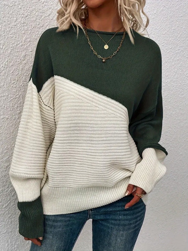 KARA™ - Casual Langærmet Rund Hals Sweater