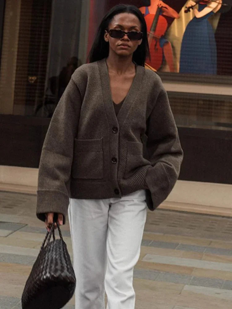 JULIETTE™ - V-Hals Strikket Cardigan