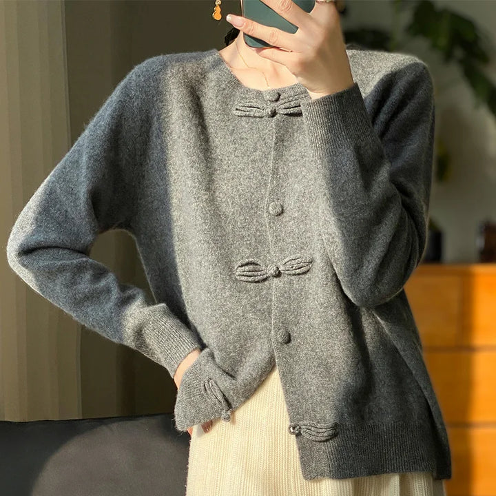 BELLA™ - Chic Sløjfe Cardigan
