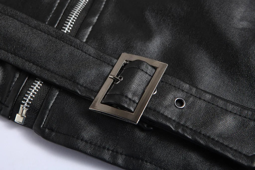 Björn™ | Klassisk Læderjakke i Bikerstil