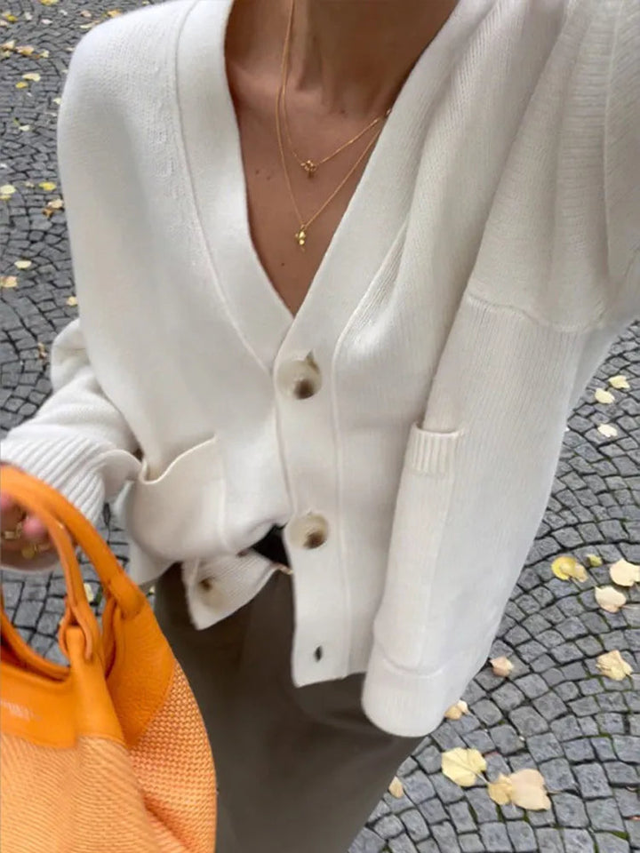 JULIETTE™ - V-Hals Strikket Cardigan