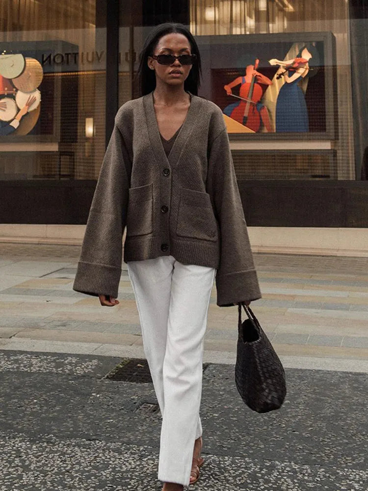 JULIETTE™ - V-Hals Strikket Cardigan