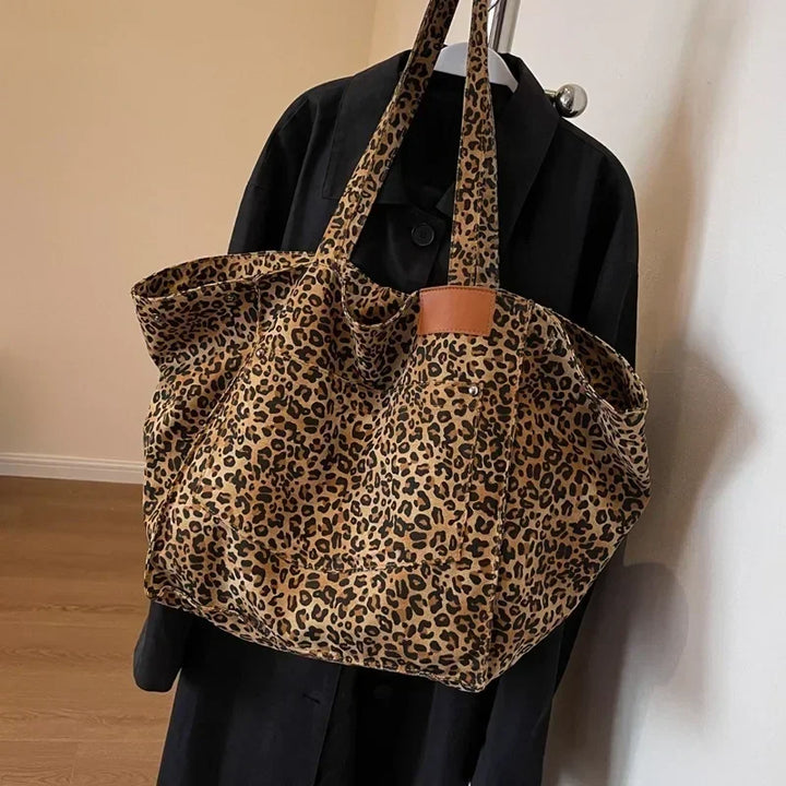 ODILE™– Ubesværet Chic Leopard Tote Taske