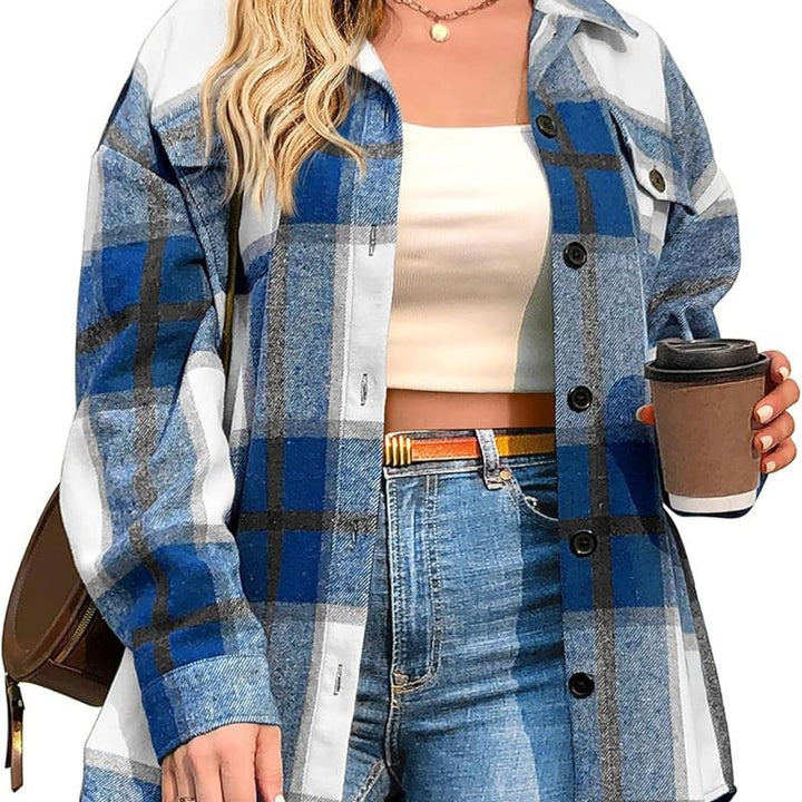 BRIGID™ - Stilfuld Plus-Size Shacket