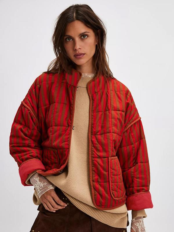 SALENTINE™ - Chic Print Style Langærmet Jakke