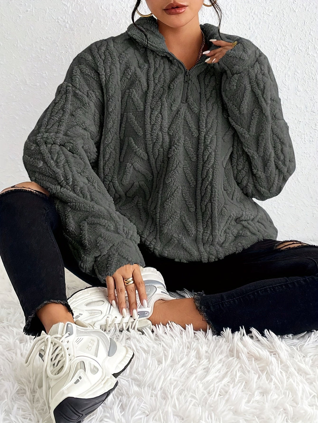CLARE™ - Varm Strikket Sweater