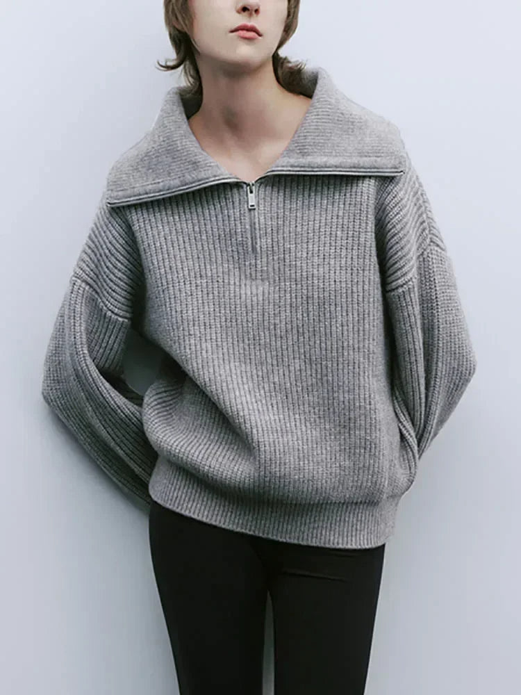 ELODIE™ - Komfortabel Half-Zip Sweater