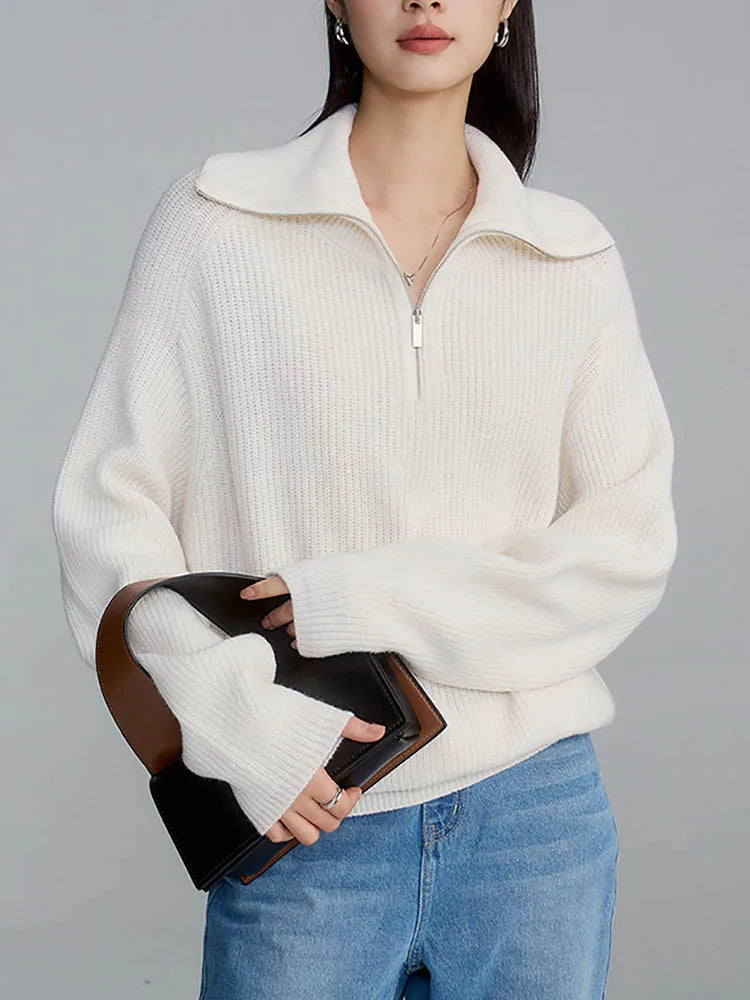 ELODIE™ - Komfortabel Half-Zip Sweater