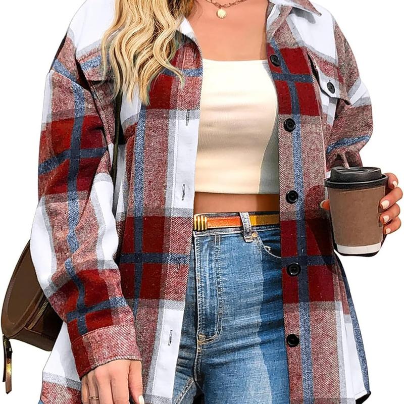 BRIGID™ - Stilfuld Plus-Size Shacket