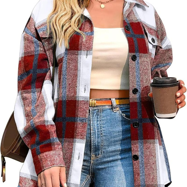 BRIGID™ - Stilfuld Plus-Size Shacket