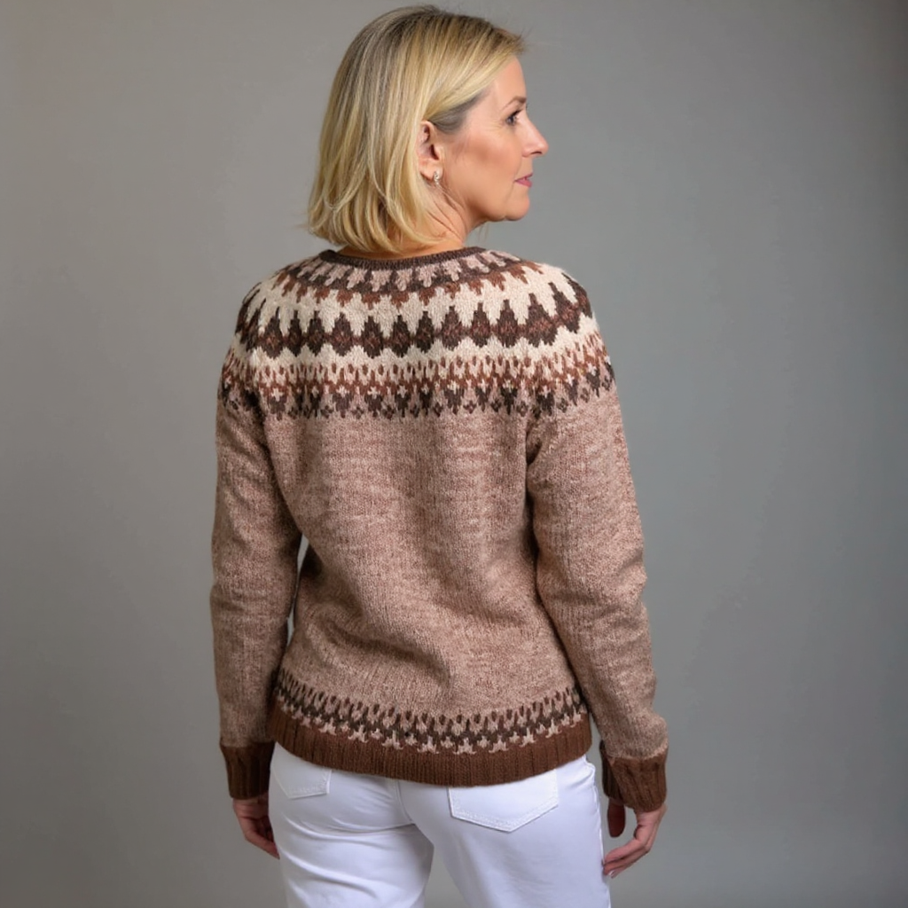 Kaija™ - Retro Islandsk Uld Sweater