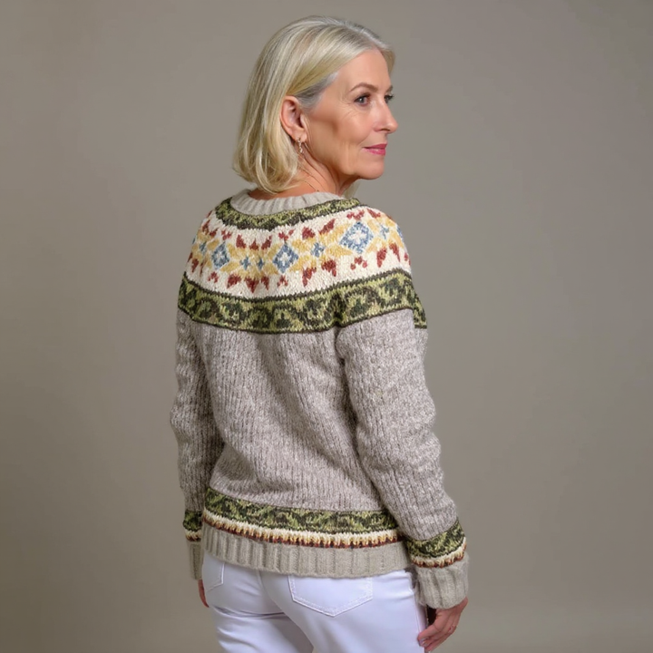 Taina™ - Inspireret Vintage Islandsk Uld Cardigan