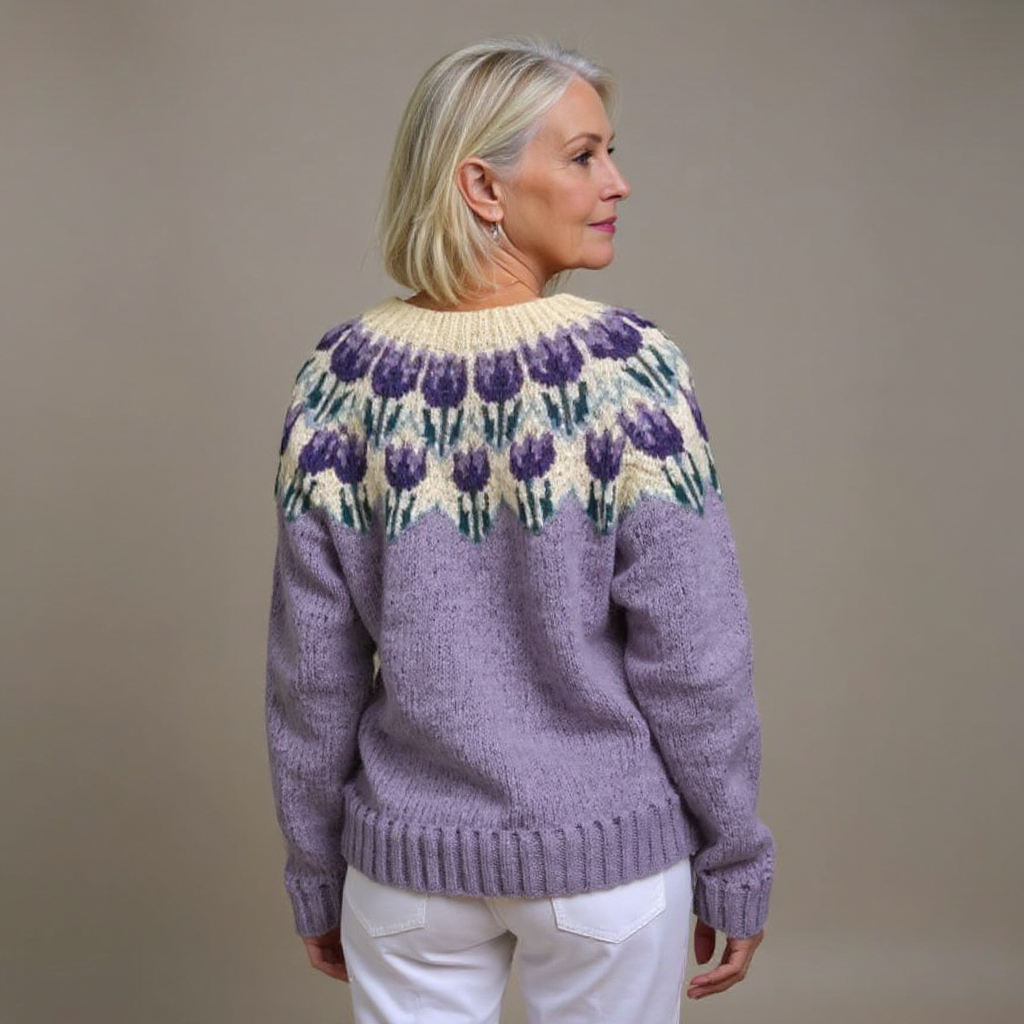 Pirjo™ - Klassisk islandsk uld cardigan