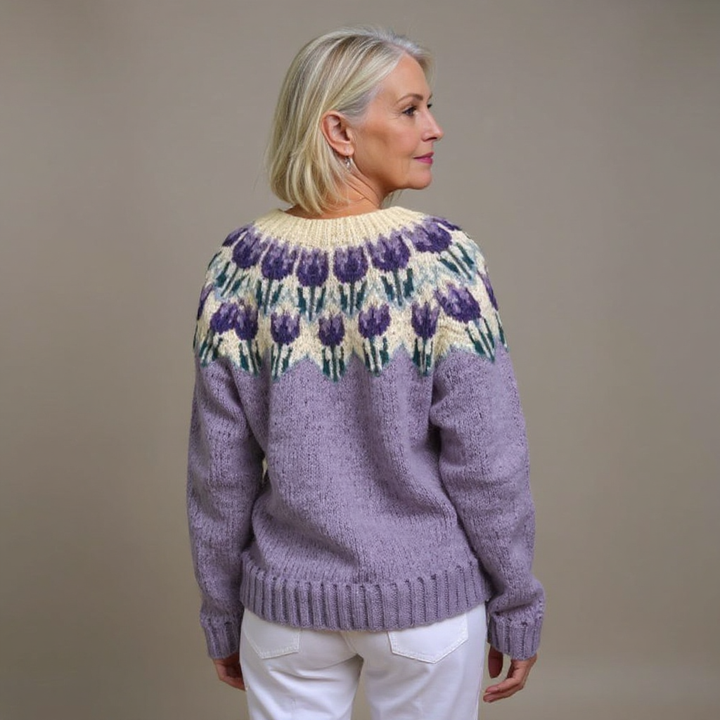 Pirjo™ - Klassisk islandsk uld cardigan