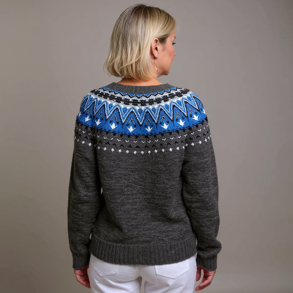 Krista™ - Retro Islandsk Uld Cardigan