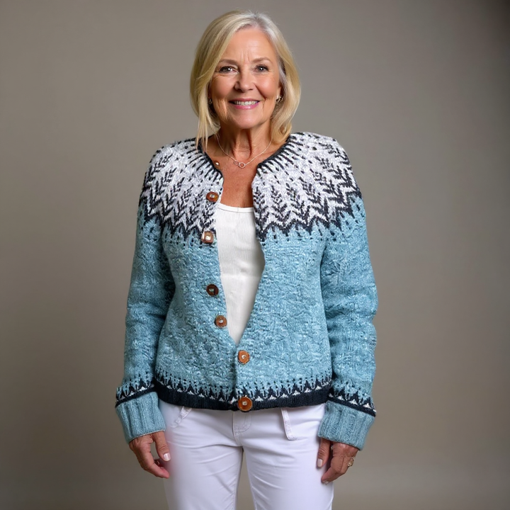 Reetta™ - Retro Islandsk Uld Cardigan