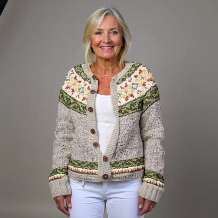 Taina™ - Inspireret Vintage Islandsk Uld Cardigan