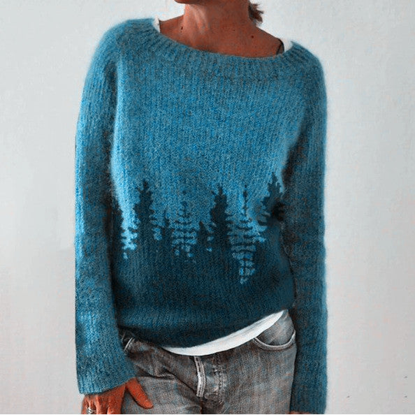 LAURIE™ - Skov Strikket Sweater