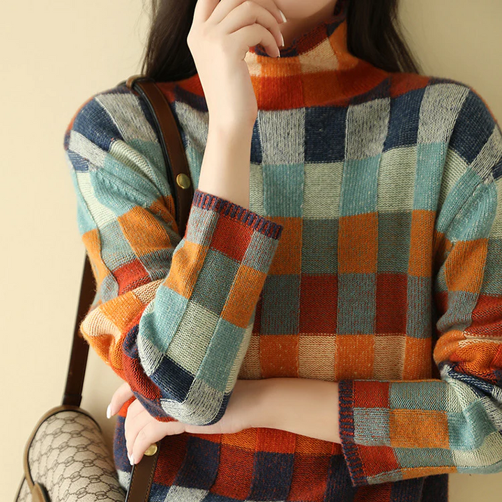 MIA™ - Retro-inspireret ternet sweater