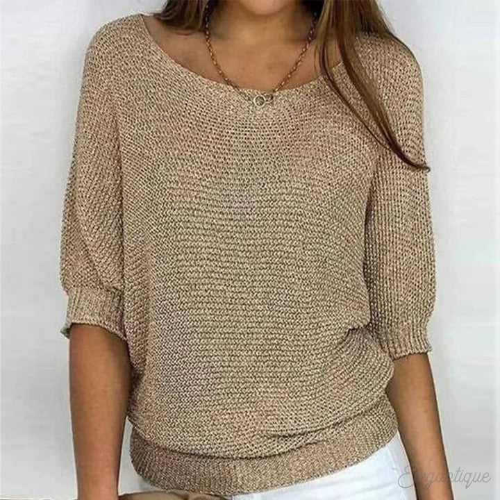 JOLENE™ - Letvægts Strik Sweater
